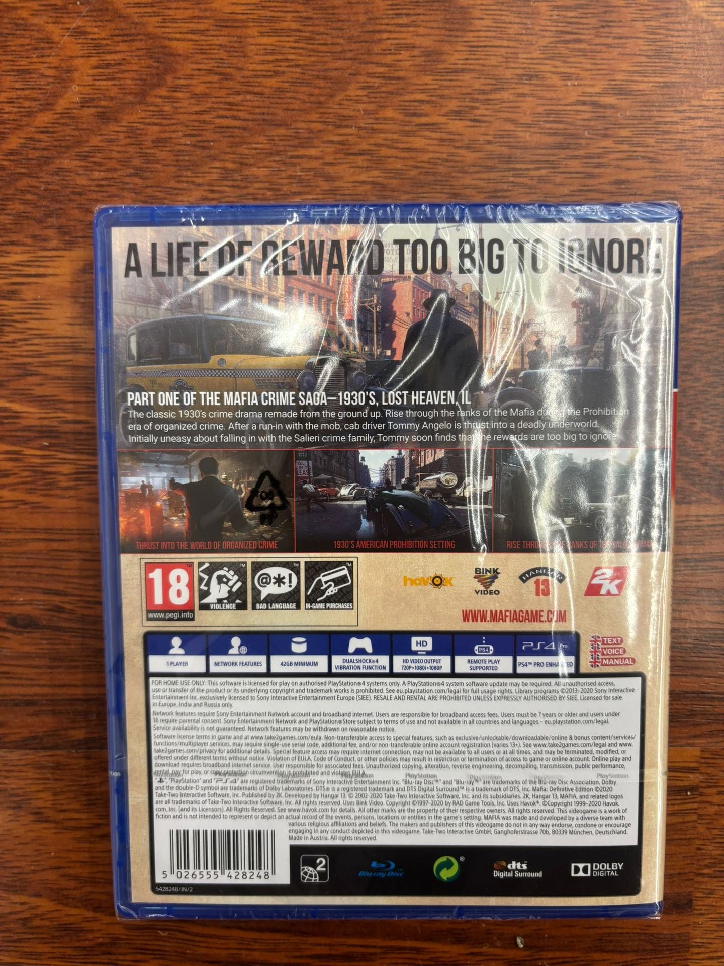 Mafia Definitive Edition PS4 UK Mafia Definitive Edition PS4 UK